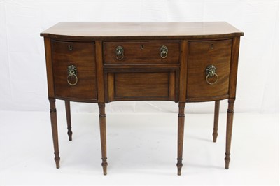 Lot 1699 - George III bowfronted sideboard