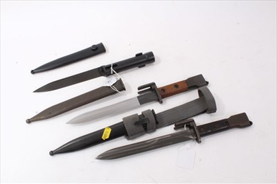 Lot 715 - Group of three various bayonets