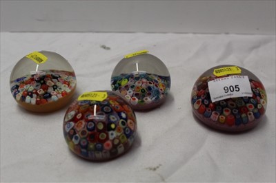 Lot 2057 - Four Strathearn Art glass paperweights, pre 1980 (4)
