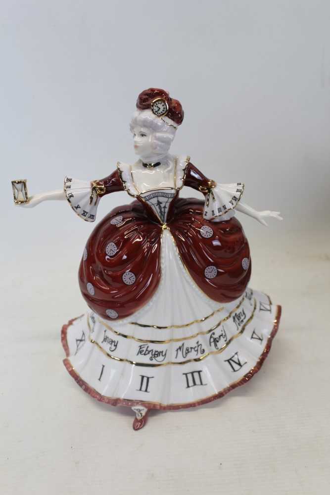 Lot 2071 - Coalport limited edition figure- Millennium Ball series; Time, numbered 388 of 2,500, boxed with certificate , 26cm.