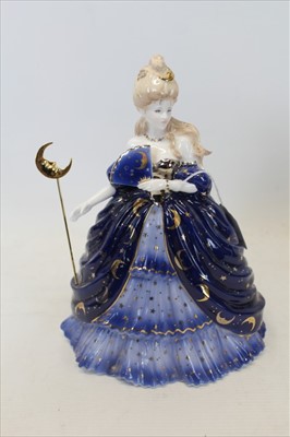 Lot 2072 - Coalport limited edition figure- Millennium Ball series; Moon, numbered 48 of 2,500, boxed with certificate , 26cm.