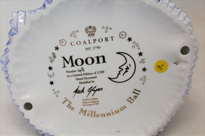 Lot 2072 - Coalport limited edition figure- Millennium Ball series; Moon, numbered 48 of 2,500, boxed with certificate , 26cm.