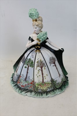 Lot 2077 - Coalport limited edition figure- Millennium Ball series; Four Seasons, numbered 1412 of 2,500, boxed with certificate , 26cm.