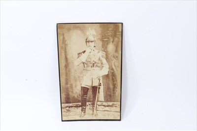 Lot 532 - First World War Period German photograph of an Officer in a camp pose