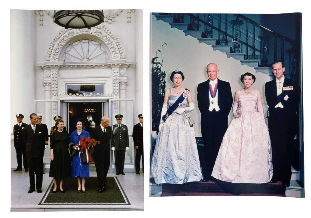 Lot 38 - Two fine large 1960s colour photographs of the State visit to America of Her Majesty The Queen and The Duke of Edinburgh