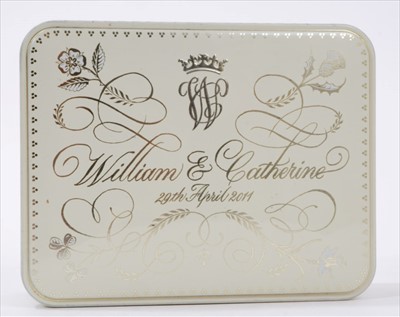 Lot 124 - The Wedding of H.R.H. Prince William to Catherine Middleton a piece of wedding cake