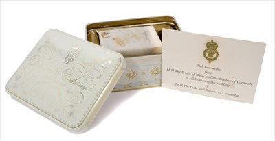 Lot 124 - The Wedding of H.R.H. Prince William to Catherine Middleton a piece of wedding cake
