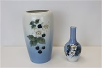 Lot 2047 - Royal Copenhagen porcelain vase with...