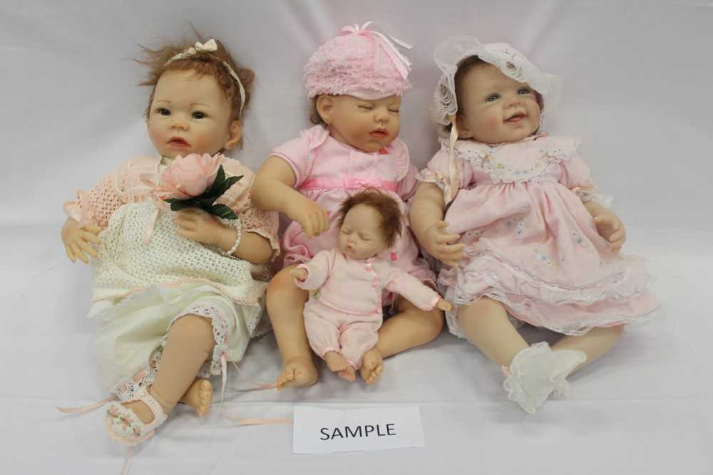 Lot 2762 - Ashton Drake Dolls designer new born and baby dolls including Michelle Fagan, D.G. , Linda Murray etc.