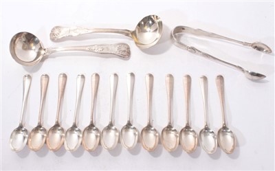 Lot 479 - Pair of William IV silver sauce ladles and other items.