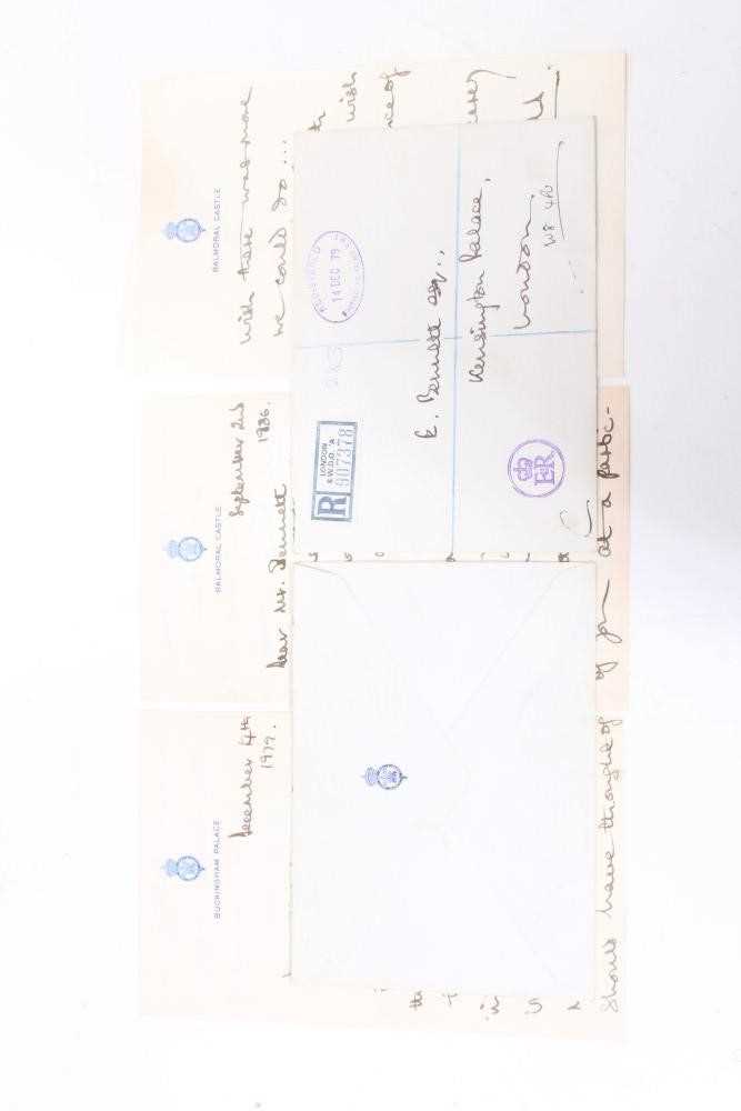 Lot 37 - H.R.H. Prince Charles The Prince of Wales, two handwritten letters to The Queen’s Page Mr Ernest Bennett