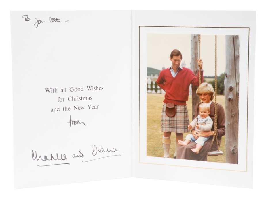Lot 52 - T.R.H. The Prince and Princess of Wales, signed 1983 Christmas card
