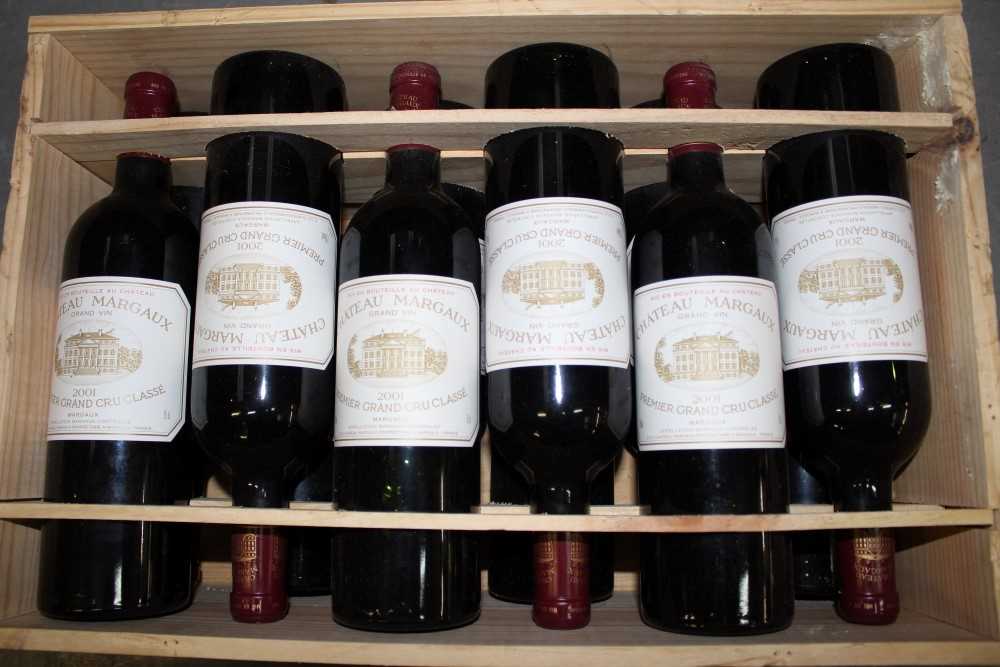 Lot 928 - Wine - twelve bottles, Chateau Margaux Grand Vin 2001, owc