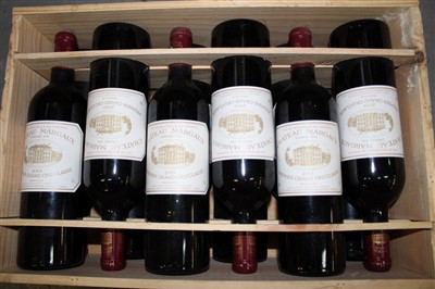 Lot 928 - Wine - twelve bottles, Chateau Margaux Grand Vin 2001, owc