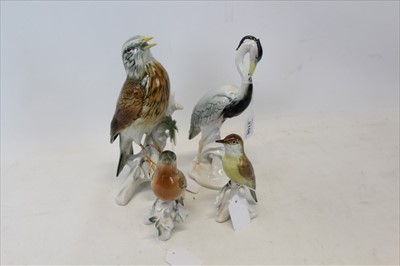 Lot 2106 - Group of four Karl Ens Bird ornaments (4)