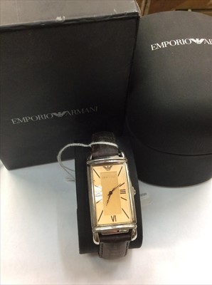 Lot 717 - Emporio Armani wristwatch in case