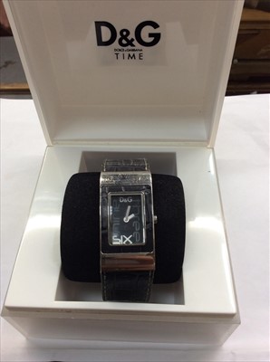 Lot 718 - Dolce & Gabbana wristwatch in case