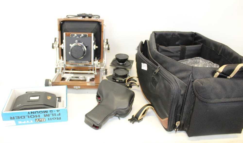 Lot 3618 - Ebony T2 45IIB 5x4" Field Plate Camera