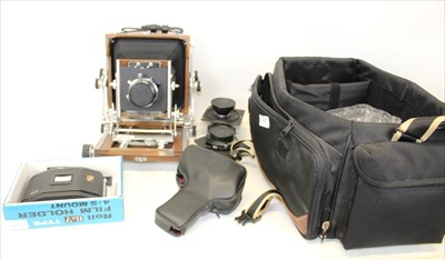 Lot 3618 - Ebony T2 45IIB 5x4" Field Plate Camera