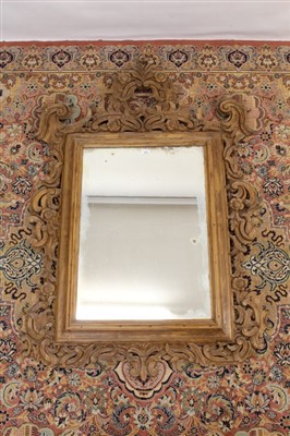 Lot 1682 - 18th century style Continental pine wall mirror