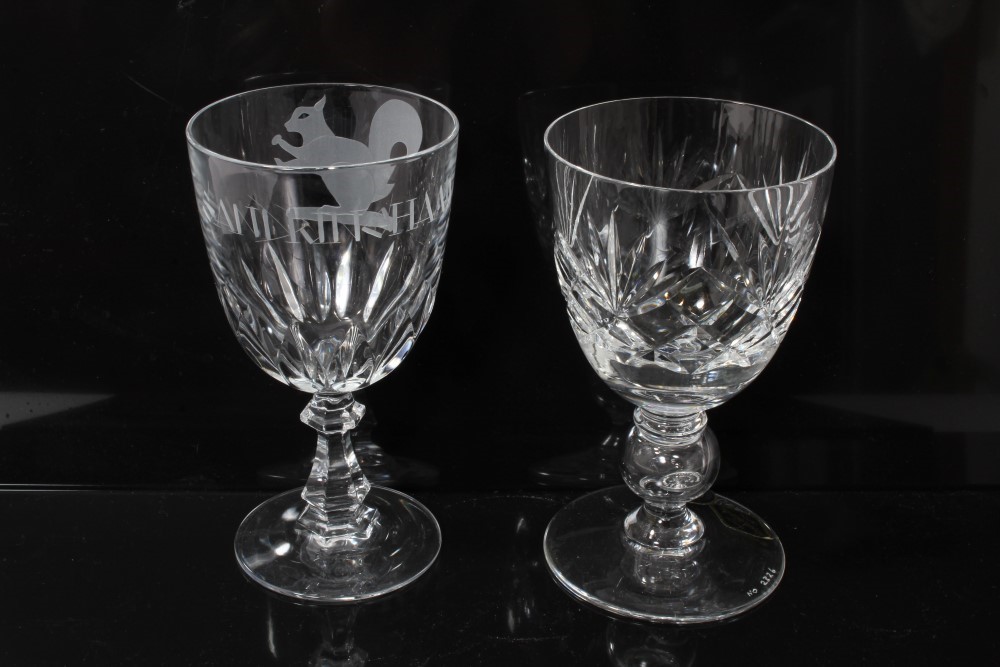 Lot 73 - Collection of Royal Commemorative glass