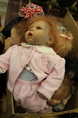 Lot 2764 - Selection of New Born and Baby Dolls mainly Ashton Drake. Designers include Roland Helmer, W.H., S.B. Cheryl Hill etc