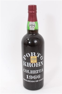 Lot 919 - Port - one bottle, Krohn Colheita 1966, bottled in 2009