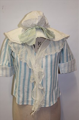 Lot 3079 - Vintage dressing up clothes and fancy dress costumes including '18th century' laundress outfit , part of a sailor suit, hats and other items.