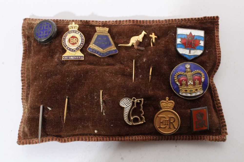 Lot 109 - Group of scarce 1950s/60s Royal Tour staff lapel pins