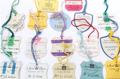 Lot 111 - Collection of 1950s Royal Ascot Royal Enclosure lapel badges