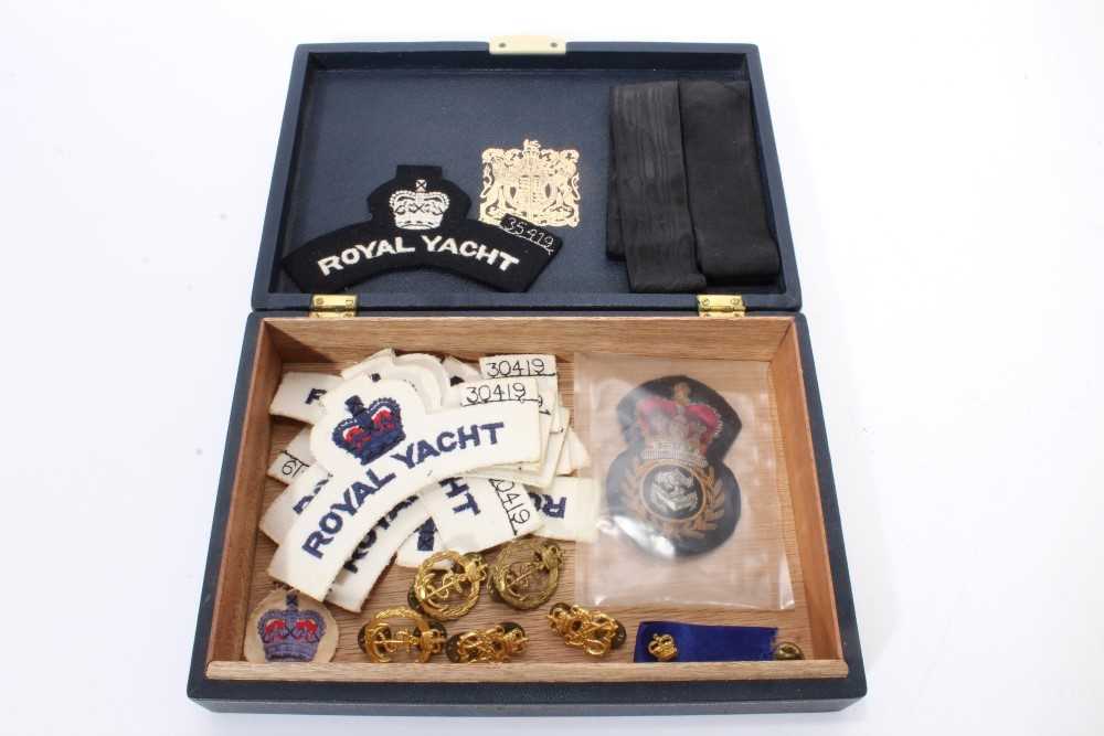 Lot 116 - H.M.Y. Britannia a collection of crew/staff badges