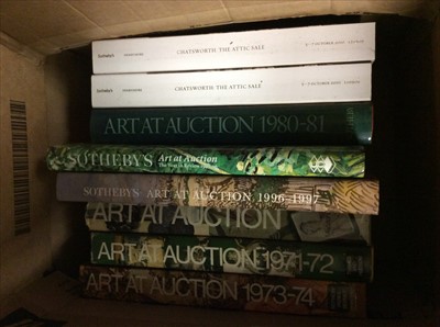 Lot 485 - Six volumes of Sotheby's year books and the Sotheby's Chatsworth catalogues