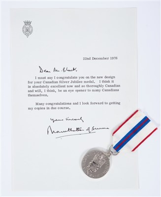 Lot 122 - H.M. Queen Elizabeth II Canadian Silver Jubilee medal 1977