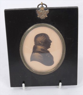 Lot 1155 - John Field (1772-1848) silhouette on paper depicting bust length portrait of Gentleman