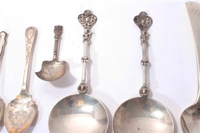 Lot 512 - Selection of miscellaneous silver flatware.