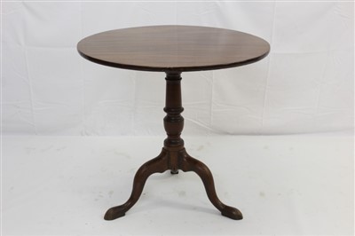 Lot 1669 - George III mahogany tripod table