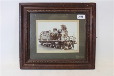 Lot 2614 - Essex Interest- 1902 Coronation of King George V Black and white photograph of a train, captioned Southend, in glazed frame