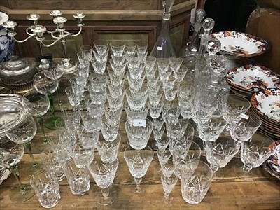 Lot 43 - Glassware including Stuart crystal and decanters