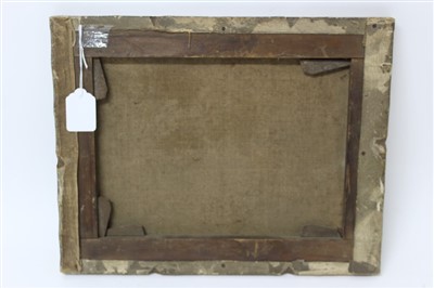 Lot 1403 - Attributed to Oliver Clare (1853-1927) oil - a birds nest and flowers on a mossy bank, unframed, 29cm x 37cm