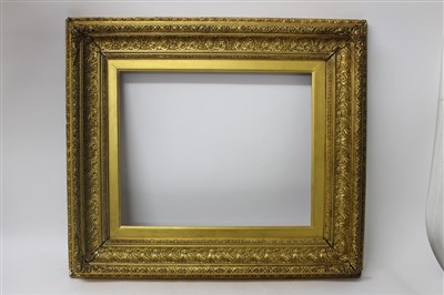 Lot 1617 - Pair of 19th century gilt frames - internal size 51cm x 60cm