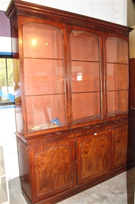 Lot 1701 - Mid 19th century mahogany library bookcase