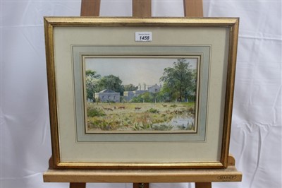 Lot 1458 - Adrian Bury (1893-1991) watercolour - Sun and Shades: The White Lodge, Richmond Park