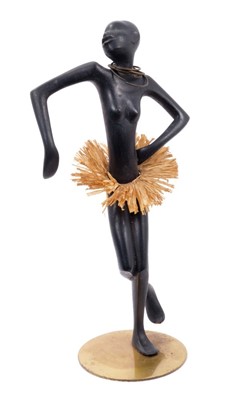 Lot 1264 - Karl Hagenauer (1898-1956) wooden sculpture - African dancer