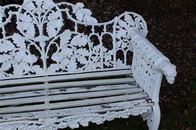 Lot 1667 - Victorian style cast iron garden bench