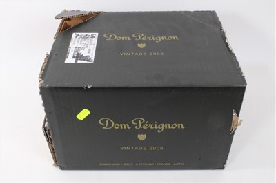 Lot 936 - Champagne - six bottles, Dom Perignon 2008, in original card box