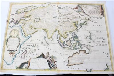 Lot 1088 - Father Vincenzo Maria Coronelli (1650-1718) hand coloured map - ‘Asia’ circa 1690, 59 x 87cm