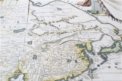 Lot 1088 - Father Vincenzo Maria Coronelli (1650-1718) hand coloured map - ‘Asia’ circa 1690, 59 x 87cm