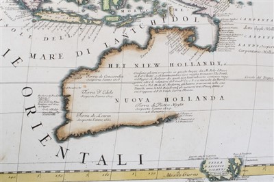 Lot 1088 - Father Vincenzo Maria Coronelli (1650-1718) hand coloured map - ‘Asia’ circa 1690, 59 x 87cm