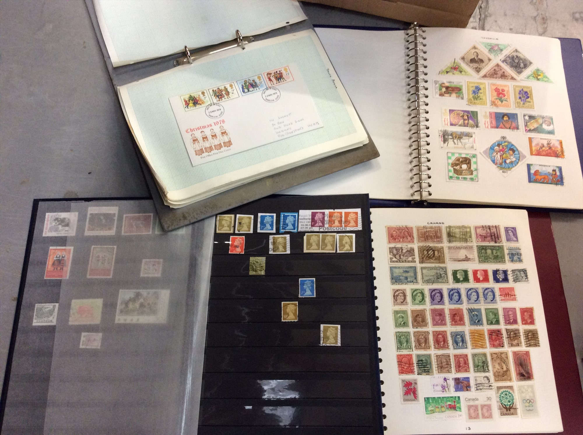 Lot 567 Box stamps