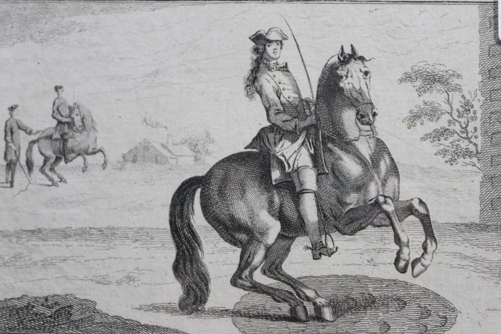 Lot 1595 - Group of 17th and 18th century engravings and etchings to include: Johann Roos etching of livestock, two etching and mezzotints after Claude Lorraine, mezzotint after Philippe Mercier and an 18th c...